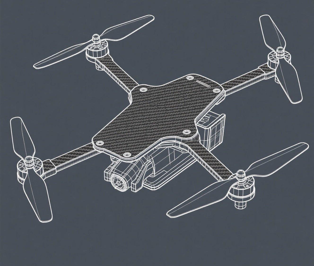 Carbon fiber square tubing for drone arms