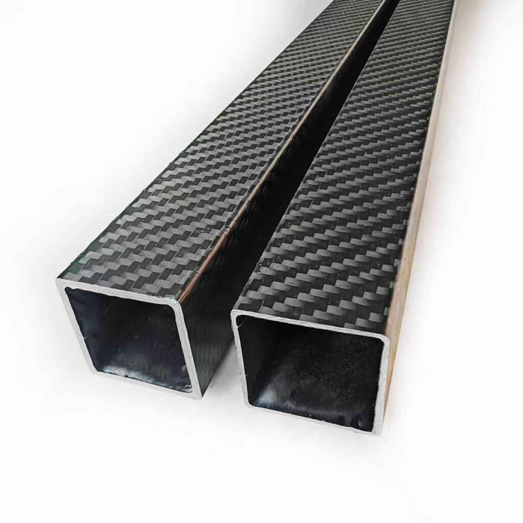 alt="square carbon fiber tube used in aerospace drone frame"