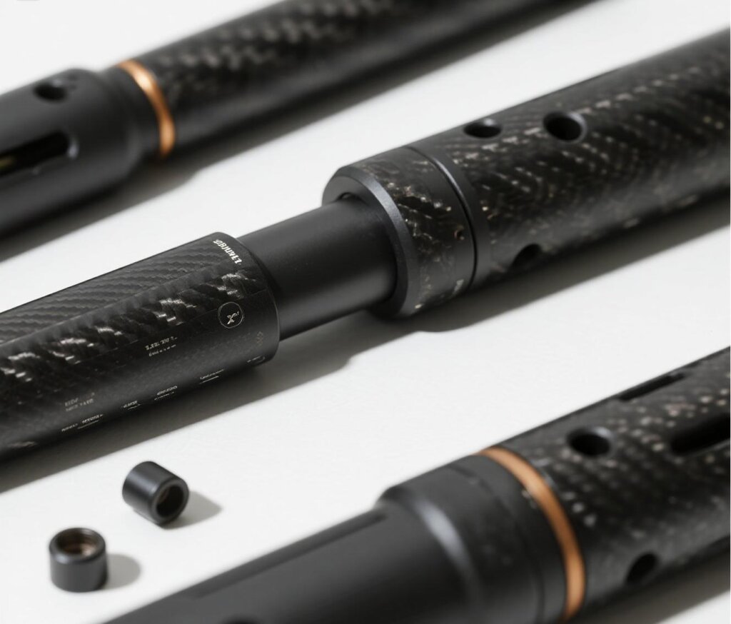 "carbon fiber bent tube with heat-resistant coating"