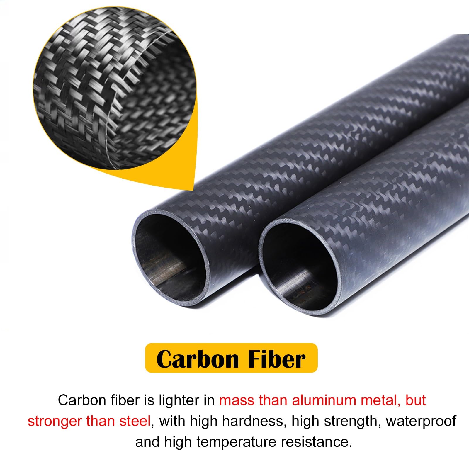 "1.5 inch carbon fiber round tube frame application"