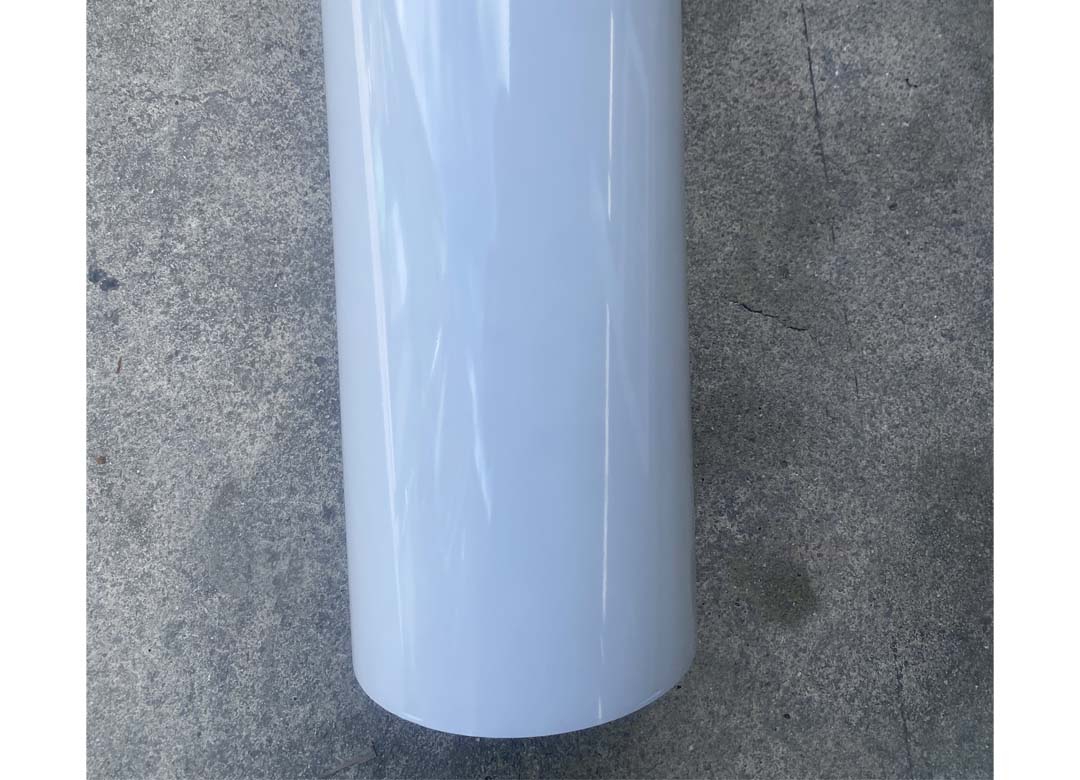 "Large diameter carbon fiber tube in construction framework"