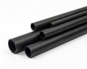 tubo de fibra de carbono enrollado