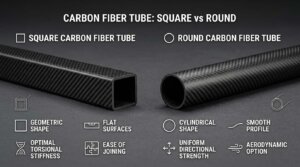 square carbon fiber tube stiffness testing in aerospace application