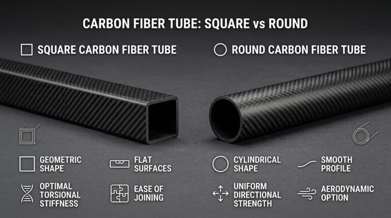square carbon fiber tube stiffness testing in aerospace application