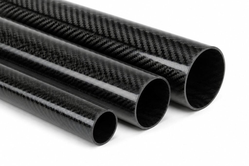 Tubo de fibra de carbono de 4 polegadas para montagens estruturais industriais leves