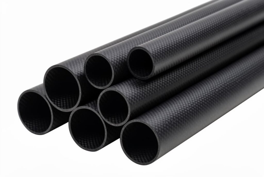 tubo de tecido de fibra de carbono para aplicações estruturais leves