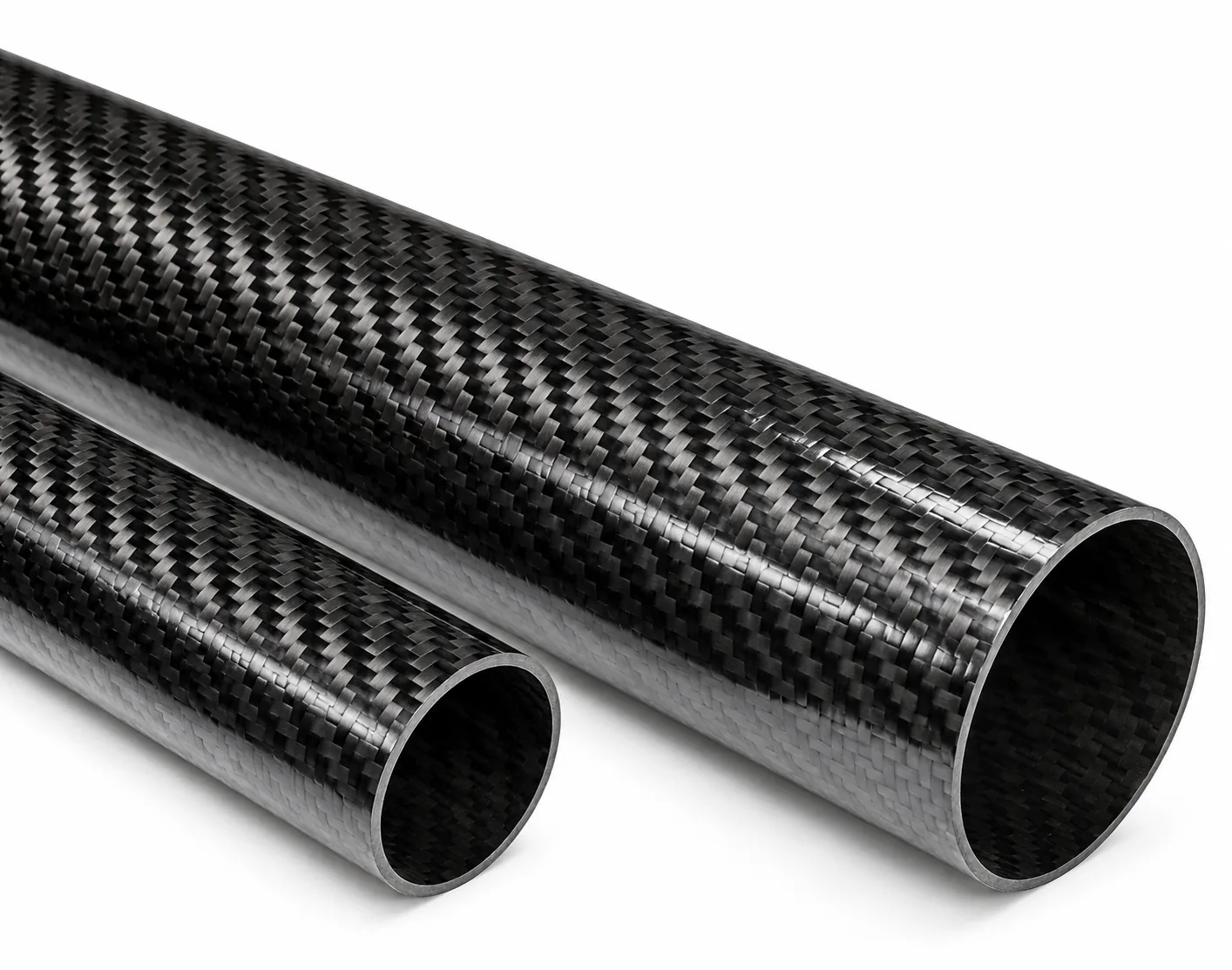 Carbon fiber tubes for glider tail boom with V-tail alignment fixture