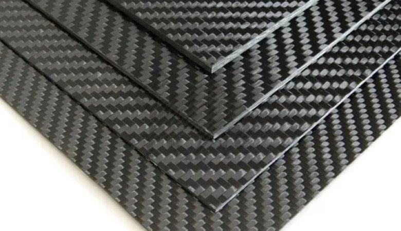 alt="Hybrid fiber weave with clear matrix resin"