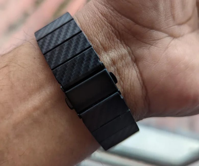 "luxury carbon fiber watch with matching watch box"